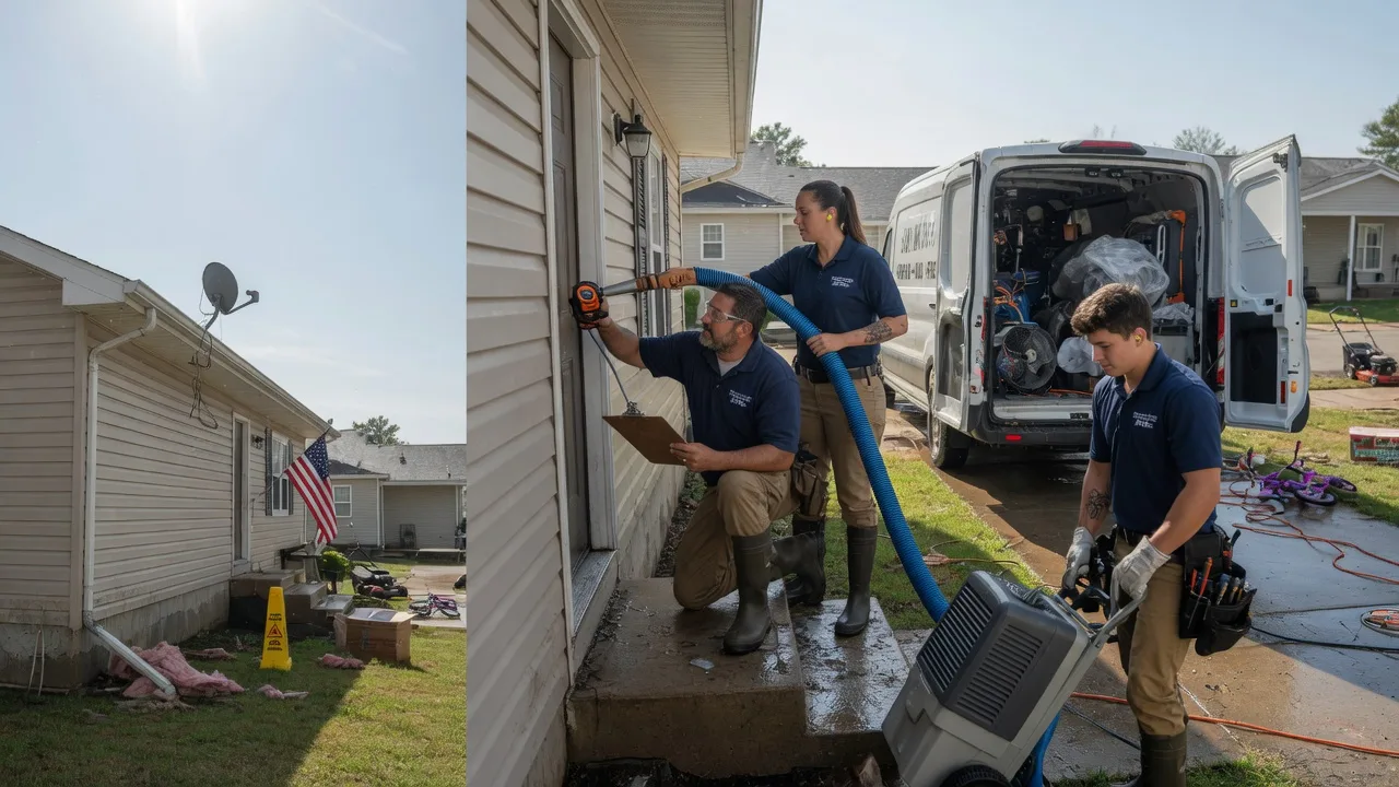 Ceiling Water Damage Restoration in Edwardsville, IL near me